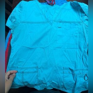 Dickies Turquoise Scrub Top